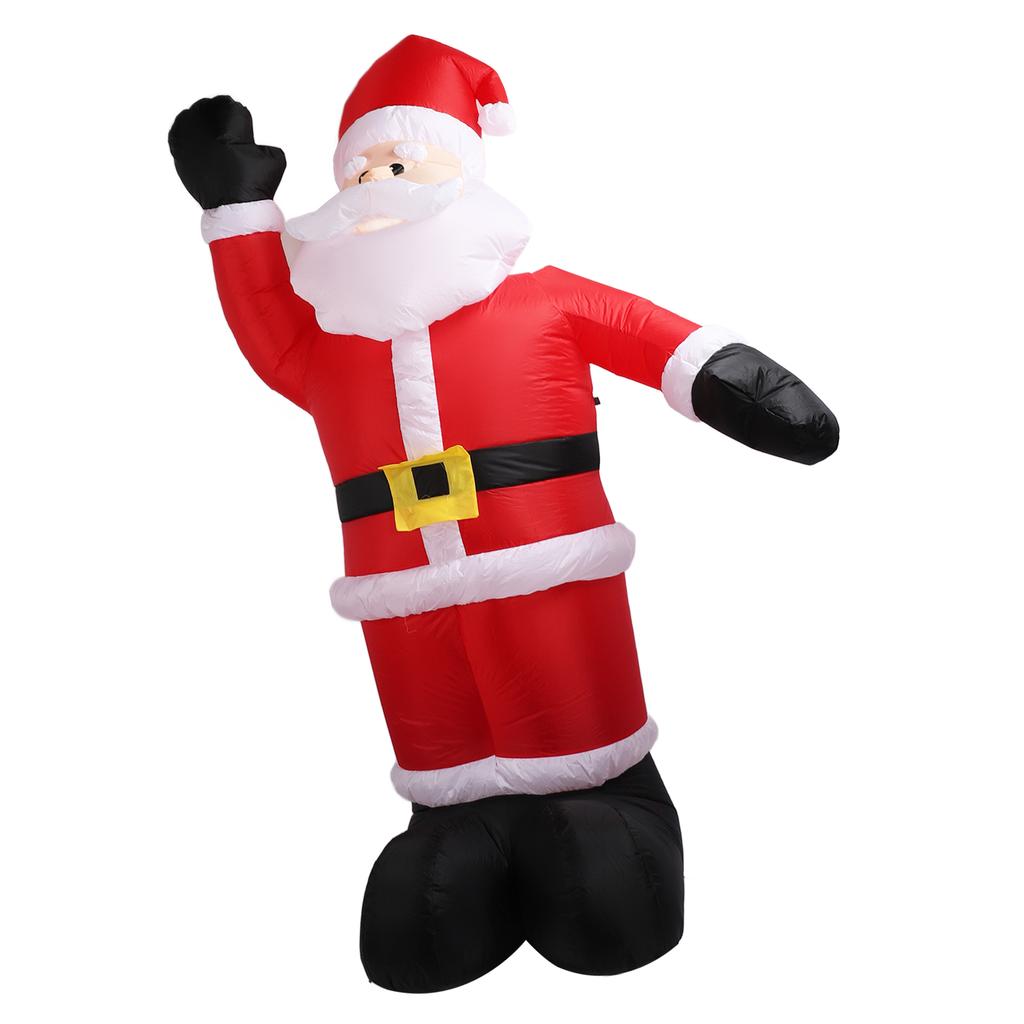 2,4 м рождественские надувные Санта-Клауса, уличные рождественские украшения, надувной декор для двора на Рождество
