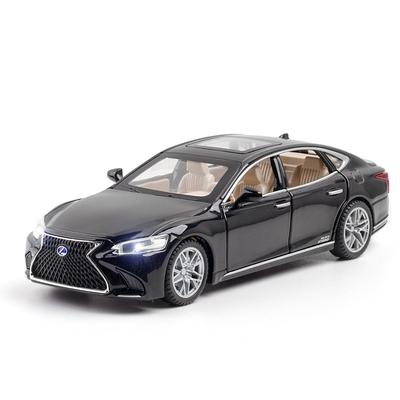 Масштаб 1/32 LEXUS LS500, литая под давлением модель автомобиля из сплава, металлическая игрушечная машина для мальчиков, имитация модели автомобиля, украшение с отступающим звуком и светом