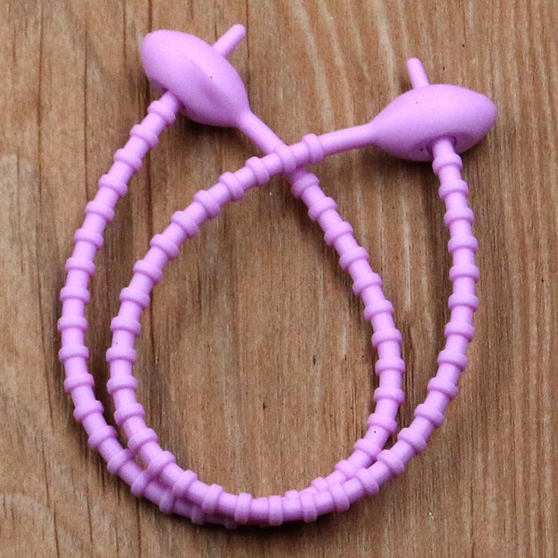 13-цветный силиконовый многоразовый шнур-закрутка и стяжка-хомут с овальной головкой