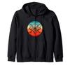 Retro Graphic Pool Billiard Snooker Billiard Cue 8 Ball Chalk Zip Hoodie