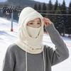 Спортивный головной убор для улицы для походов, зимняя балаклава-шапка на завязке, ветрозащитный утепленный капюшон-шарф из полярного флиса, ветрозащитная маска, дышащий