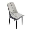 High-elastic Dining Chair Cover Anti-slip Curved Integrated Seat Cover Soft Jacquard Stool Slipcover for Home Decoration