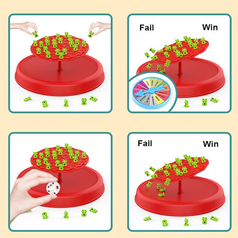 Веселая игра для родителей и детей «Дерево баланса с лягушками» Развивающая балансировочная доска-пазл для детей