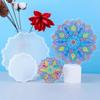 Sunflower Coaster Resin Molds Tray Molds Shiny Coaster Silicone Mold for Epoxy Resin Silicone Mold for Making Resin Craft