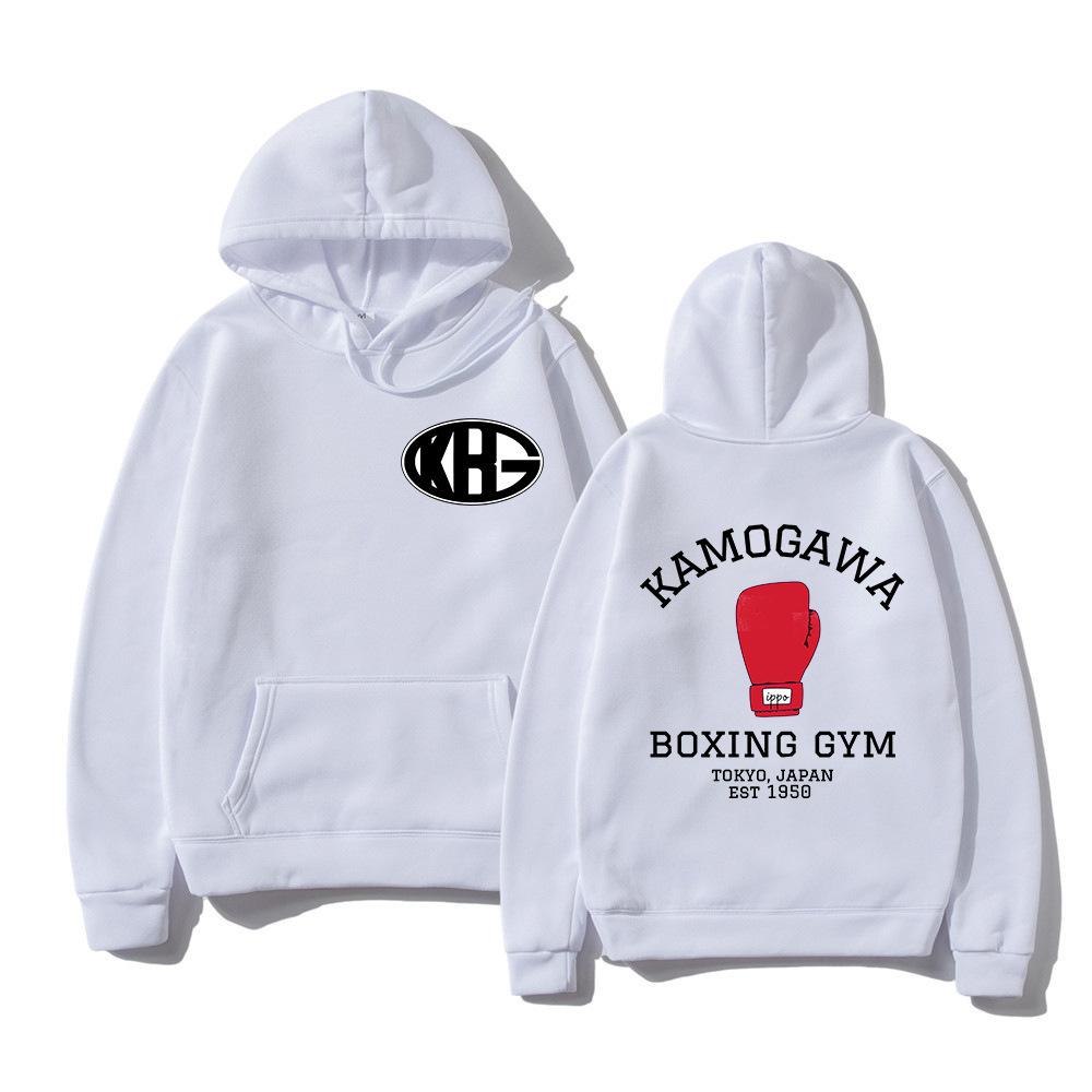Горячая аниме-толстовка Hajime No Ippo Kamogawa Boxing Gym Hoodies Women Sweartshirt