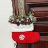 Рождественский чулок венок Искусственный венок Подвесная табличка на входную дверь с сосной