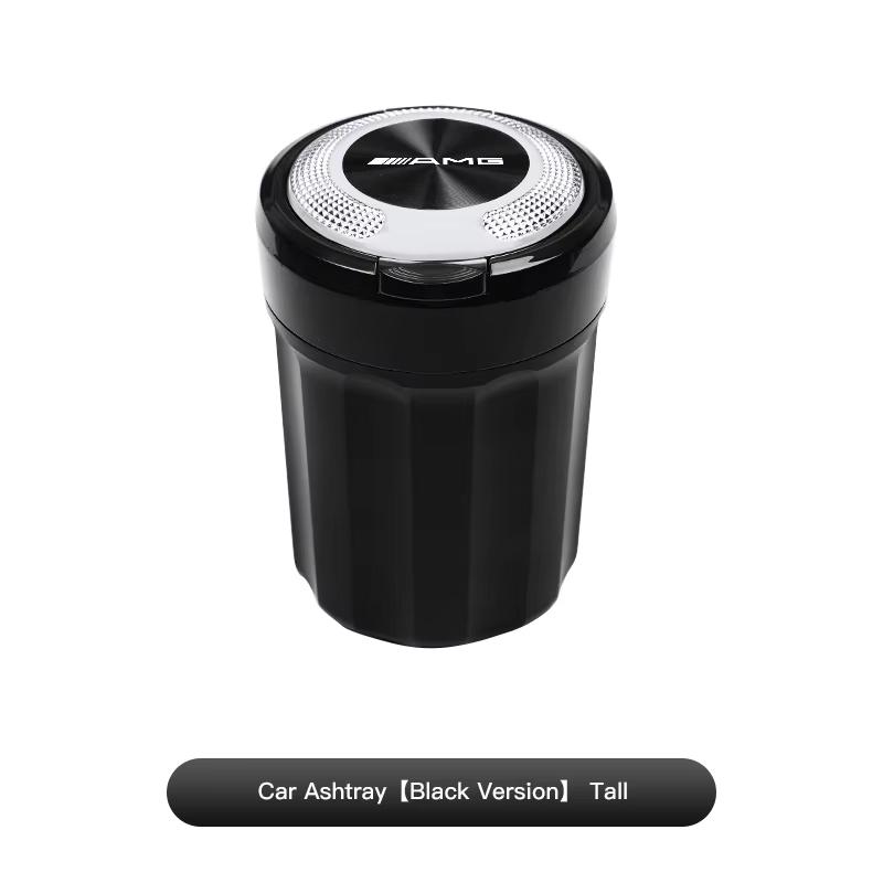 AMG Car Ashtray With Lid Ceramic Inner Liner Flame Retardant For Mercedes Benz AMG W203 W206 W220 W205 W211 W212 W201 W168 GLC. QF0