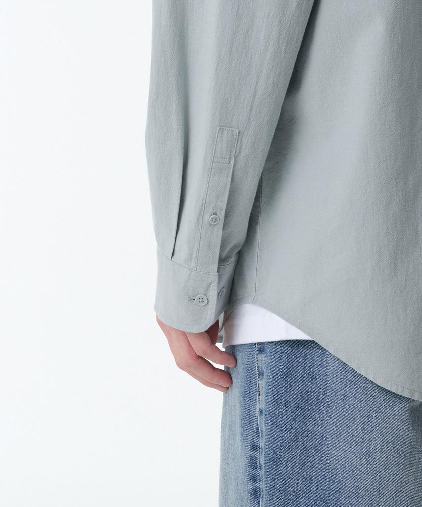MUSINSA STANDARD Relaxed Natural Touch Shirt [Mint Gray]