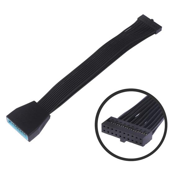 USB 3 Header Extension Cable Motherboard 19/20 Pin Male To Female Internal Extension Cable