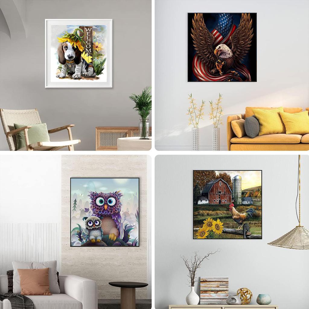 5D DIY Алмазная картина Животный мир Алмазная вышивка Набор крестиков Полный горный хрусталь Мозаика Украшение дома