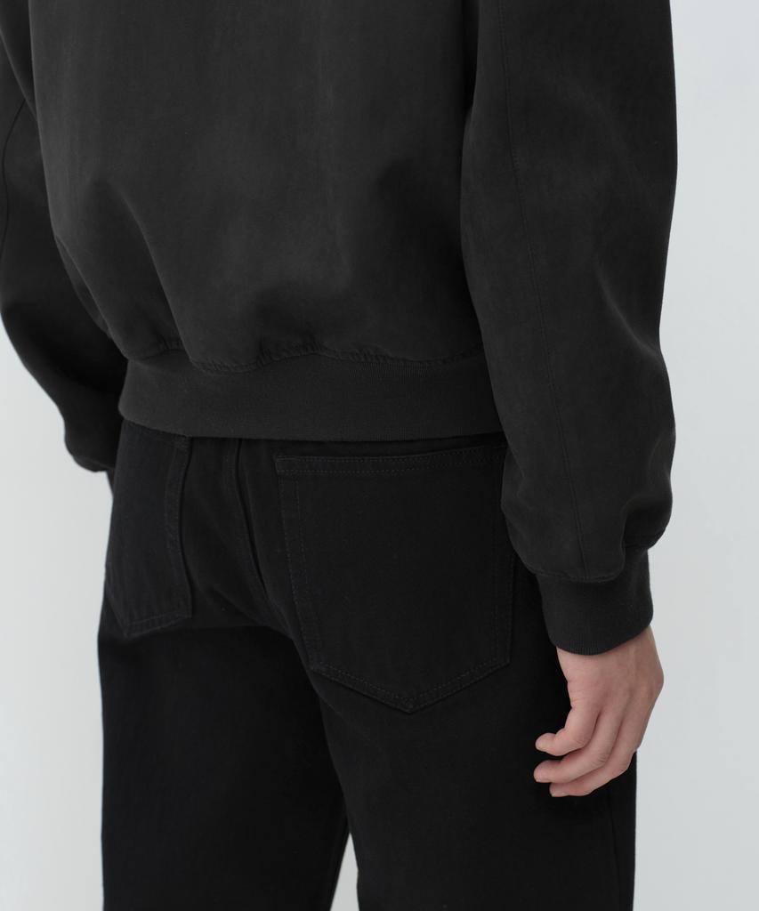 MUSINSA STANDARD Synthetic Suede Harrington Jacket [Black]