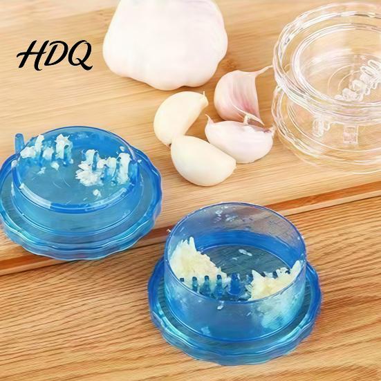 Transparent Garlic Crusher Press Manual Grinder Easy Operation Portable Chopper