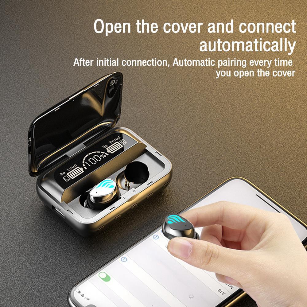 Bluetooth-гарнитура Entry-ear E-sports, беспроводная затычка для ушей, светодиодная многофункциональная сенсорная гарнитура большой мощности