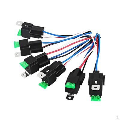 5-контактный релейный переключатель 30А с держателем жгута проводов 14AWG для автомобиля Автомобили