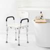Shower Chair, Shower Seat with Back, Adjustable Height Shower Stool, Shower Chair for Inside Shower Bathtub, Non-slip Bathroom Bench Bath Chair for