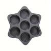 1 шт. силиконовая форма для гамбургеров, 7-секционная форма для выпечки хлеба, антипригарная сковорода, антипригарная сковорода, легко снимаемая, бытовая силиконовая форма для выпечки еды