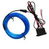 10m/5m/3m/1m 3V Battery 5V USB 12V Neon Glow EL Wire Rope with Adapter Flexible LED Strip for Car Party Dance Atmosphere Decor