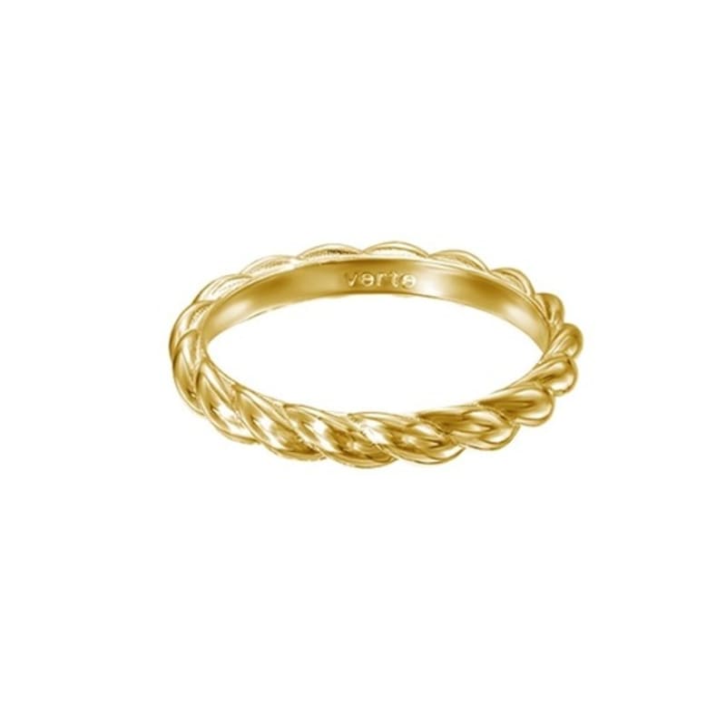 green [925 silver] Five.silver.213 / thick end ring (gold)