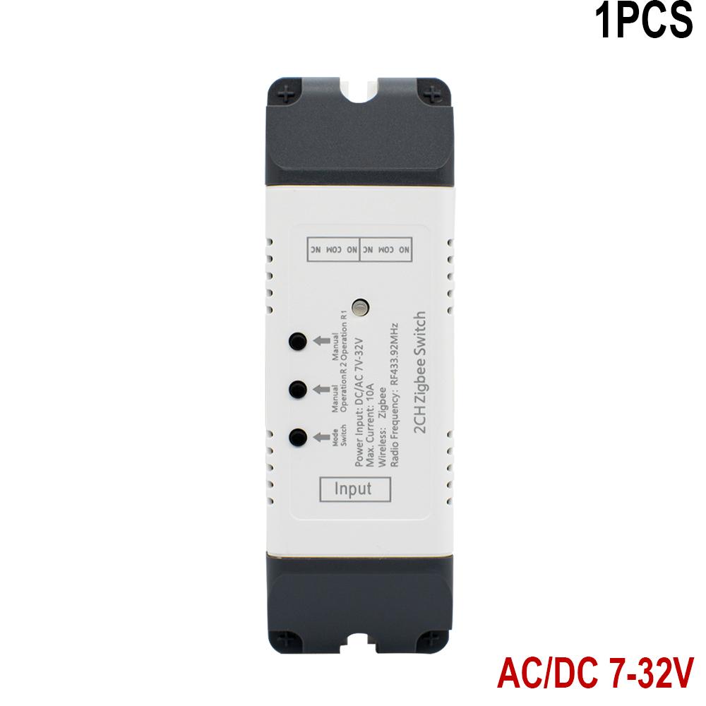 Шлюз Zigbee 3.0 12В 24В AC DC 1/2/4КН Радиочастотный Умный Переключатель WIFI Дистанционное Управление 433 10А Модуль Переключателя Реле Работает с Tuya