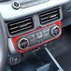 Red Real Carbon Fiber Air-Conditioning Switch Trim Cover For Ford Maverick +