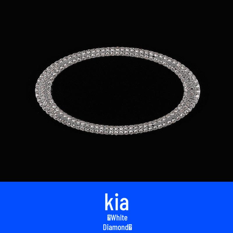 Наклейка со стразами на логотип руля - Стильное украшение салона автомобиля