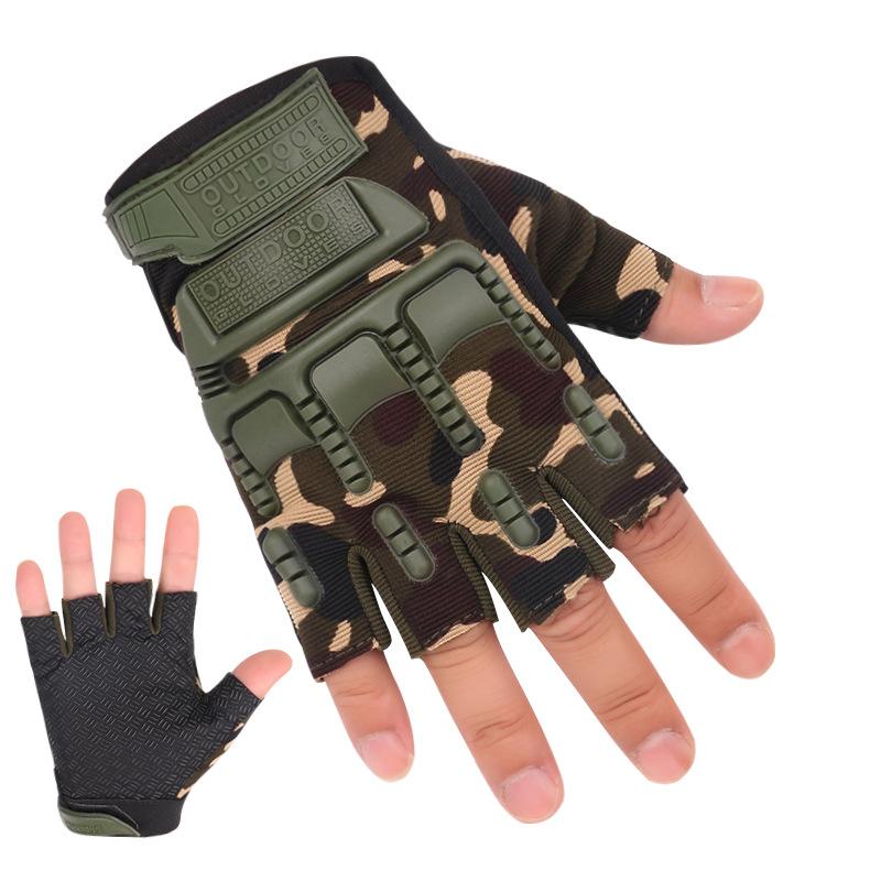 Tactical Outdoor Half finger Gloves New Style Summer Men and Women Fighting Training Non Slip Wear Resistant Field Cycling Gloves