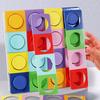 Color Recognition Matching Logic Game Educational Wooden Puzzle  Preschoolers or Toddlers
