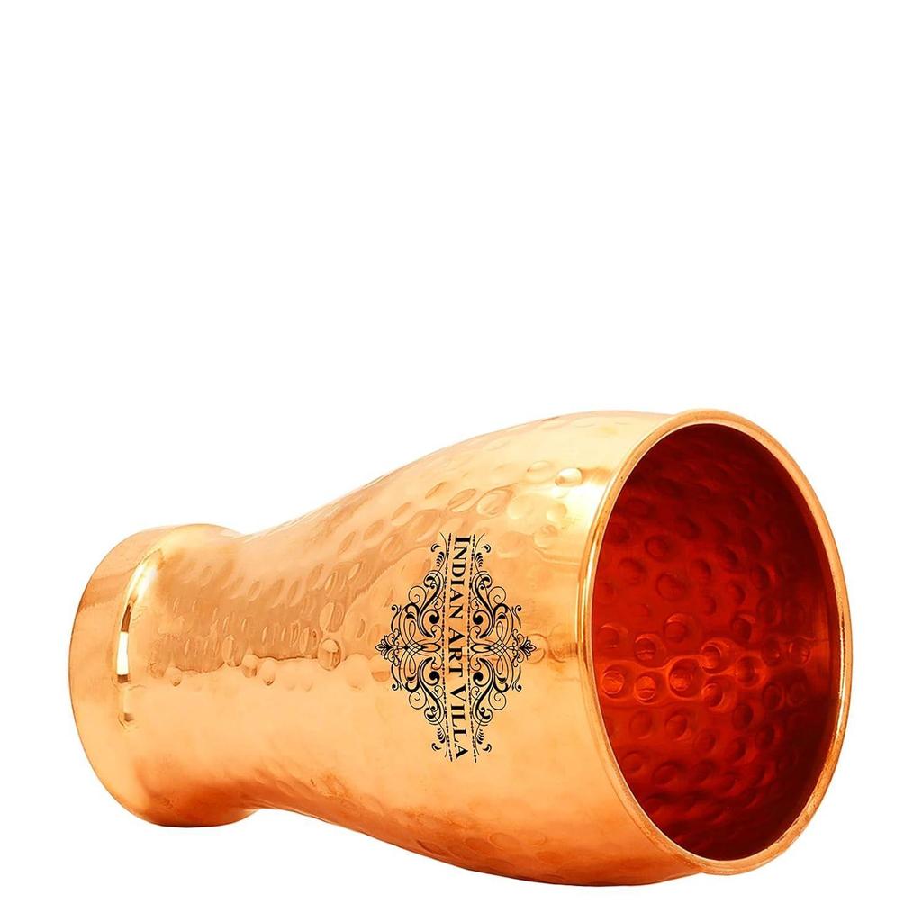 Медный стеклянный стакан, чеканный дизайн, посуда для напитков, 430 мл, набор из 4 штук