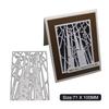 Rectangular Frame Withered Tree Metal Silvery Stencil Embossing Cutting Dies For Diy Scrapbooking Paper Album Cards Making