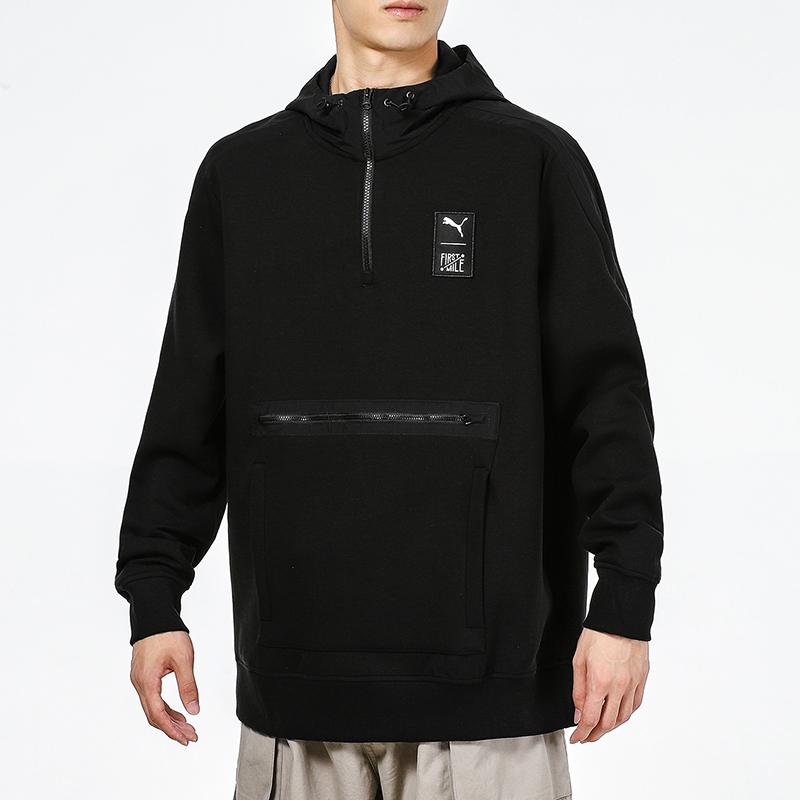 Puma Мужская спортивная толстовка с карманами и сращиванием X Firstmile, черный 532339-01