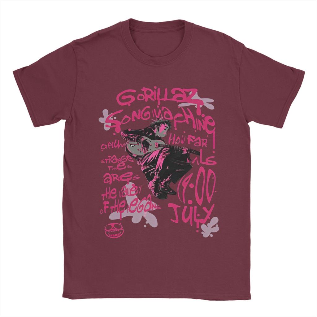 Music Band Gorillaz Punk Rock T-Shirt Summer  Harajuku T Shirts Men Cotton Round Neck Plus Size 5XL Tees Short-Sleeve Tshirt