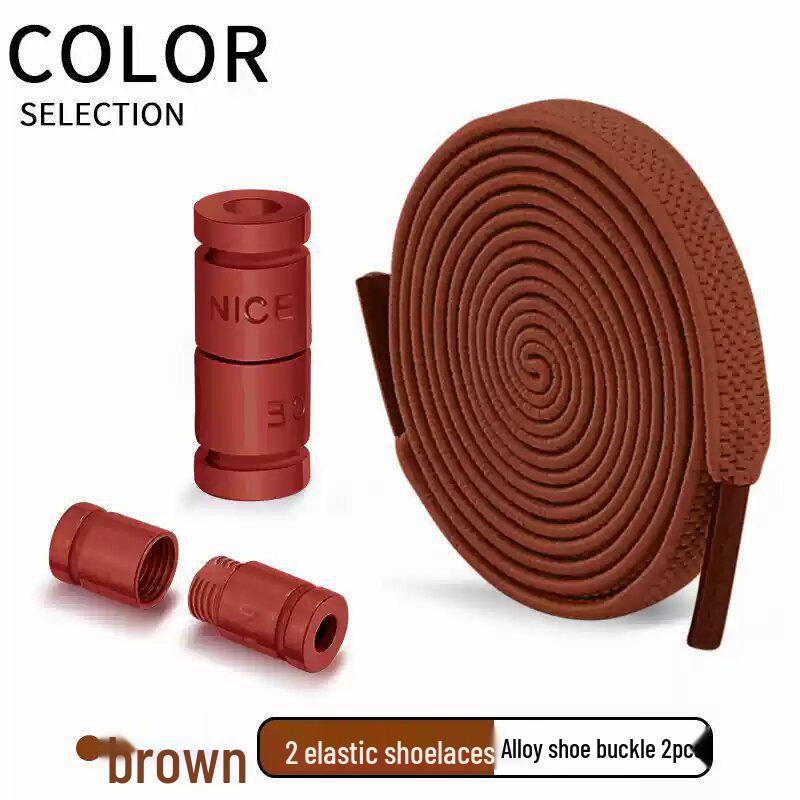 Green No-Tie Elastic Shoelace Buckle - Easy Fit for Men, Women & Children