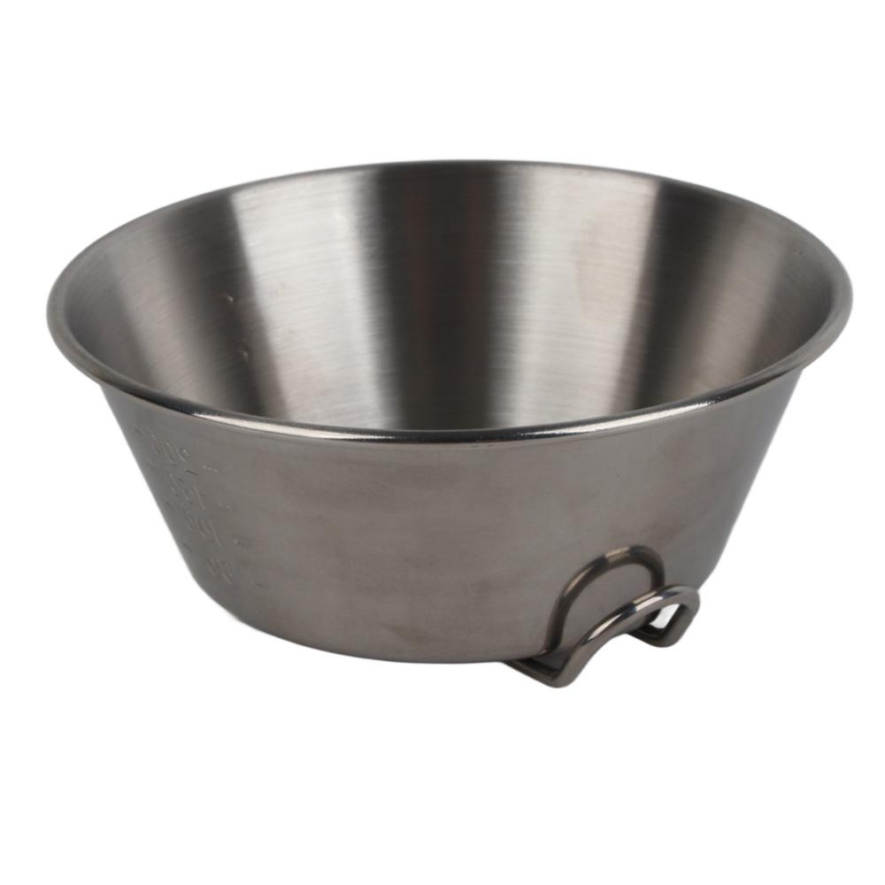 Stainless Steel Folding Bowl Lightweight Portable Bowl Durable Foldable Bowl  BBQ