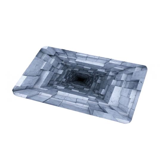 Ковер с оптической иллюзией Нескользящий 3D визуальная ловушка Напольный коврик Дизайн бездонной ямы Придверный коврик для прихожей Гостиной Игровой комнаты Офиса