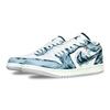 Jordan Air Jordan 1 Slip Resistant Abrasion Resistant Low top Vintage Basketball Shoes Unisex Blue FQ7687-300(Team528-)