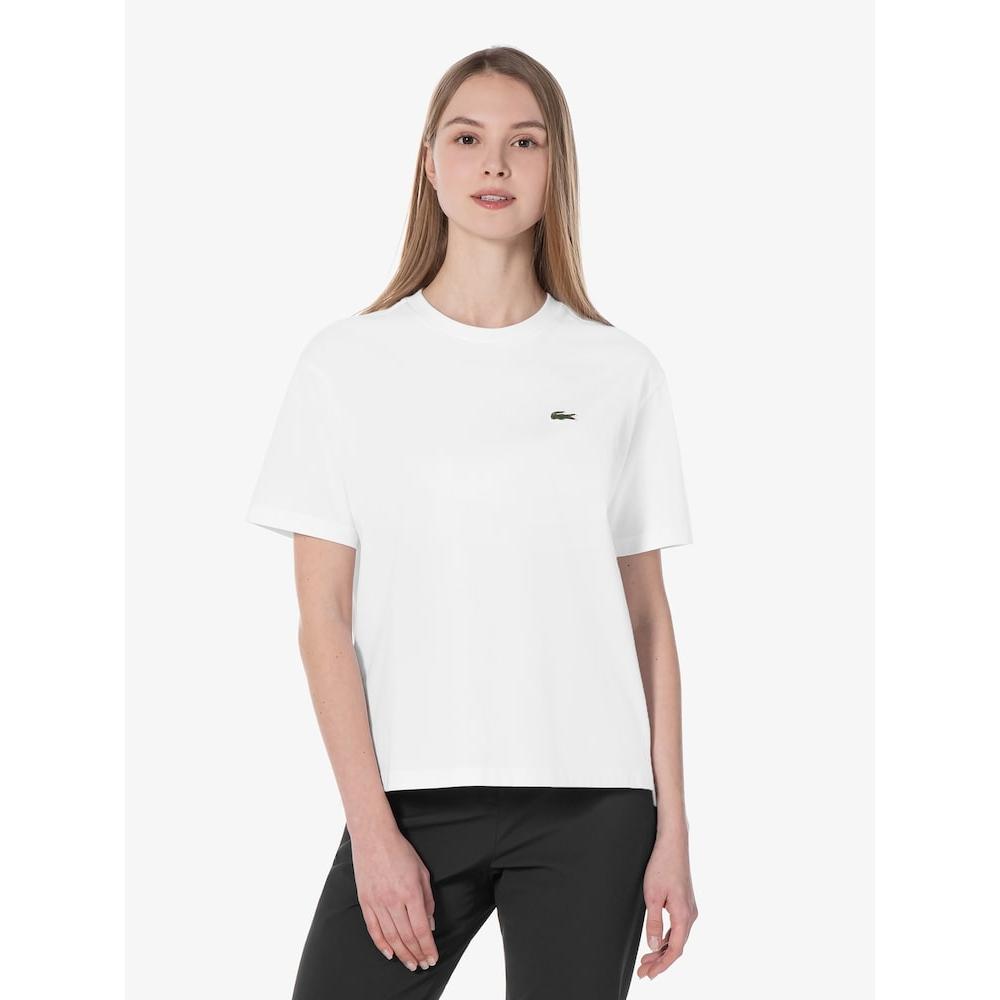Lacoste Женская футболка свободного покроя с коротким рукавом Tf836e 54g 001 q2nTf836e 54g001