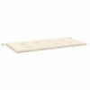 VidaXL Garden Bench Cushion Cream 120x50x3 Cm Oxford Fabric 43198