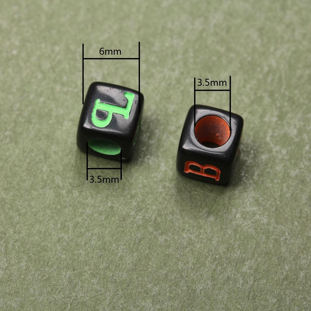 Креативные подвески, браслет, ожерелье, аксессуары «сделай сам», 6 мм, 80 шт., бусины с буквами для изготовления ювелирных изделий, красочный смешанный русский алфавит, акриловый квадратный брелок