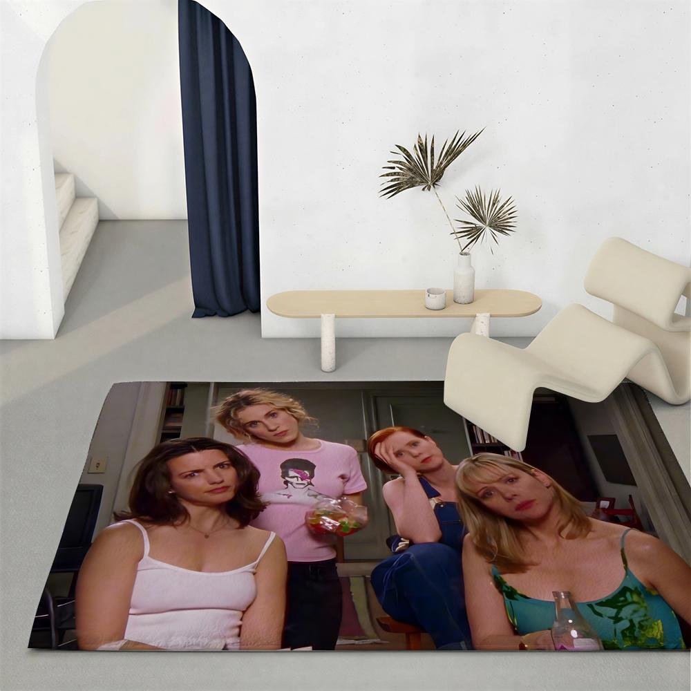Classic Drama S-Sex and the CityS Floor Mat Eco-Friendly Flannel Doormat Non-Slip Odorless Soft Short Plush Indoor Floor Rug