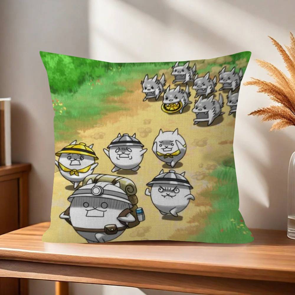Игровой Аниме Battle Cats Наволочка Дюймы Сельский Декор Домашние Декоративные Подушки для Дивана