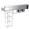 304 Нержавеющая сталь настенная кухонная многофункциональная полка для хранения с подвесной корзиной