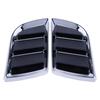 2Pcs/Set Car Side Air Flow Vent Hole Cover Fender Bonnet Vent Grille Duct Decor Car Styling Shark Gill Decoration Sticker