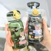 Kids Water Cup With Straw Cartoon Leakproof Water Bottles Outdoor Portable Drink Bottle Children's Lovely Cup