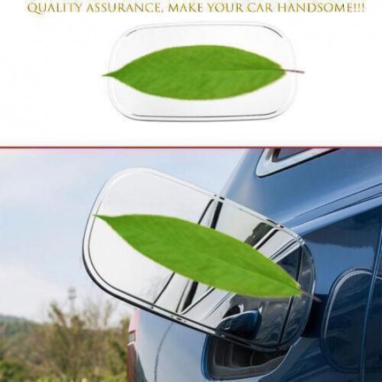 For Volvo XC60 2018-2024 Chrome Steel Side Door Fuel Oil Tank Cap Cover Trim 1PC