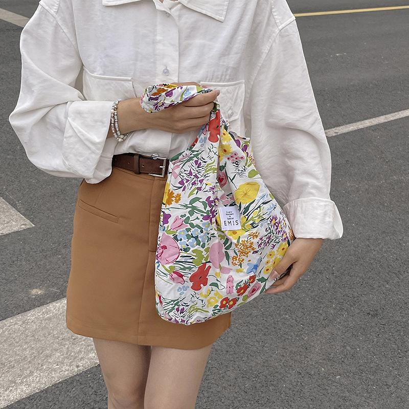 Простая и модная сумка для поездок на работу через плечо, сумка из ткани в стиле ретро, модная литературная сумка для студентов, большая вместительная сумка-тоут