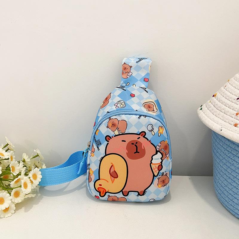 Новая сумка-мессенджер для мальчиков и девочек, милая мультяшная, большой вместимости, повседневная, универсальная, на плечо, детская нагрудная сумка