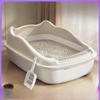 Extra Large Semi-Enclosed Anti-Splash Cat Litter Box
