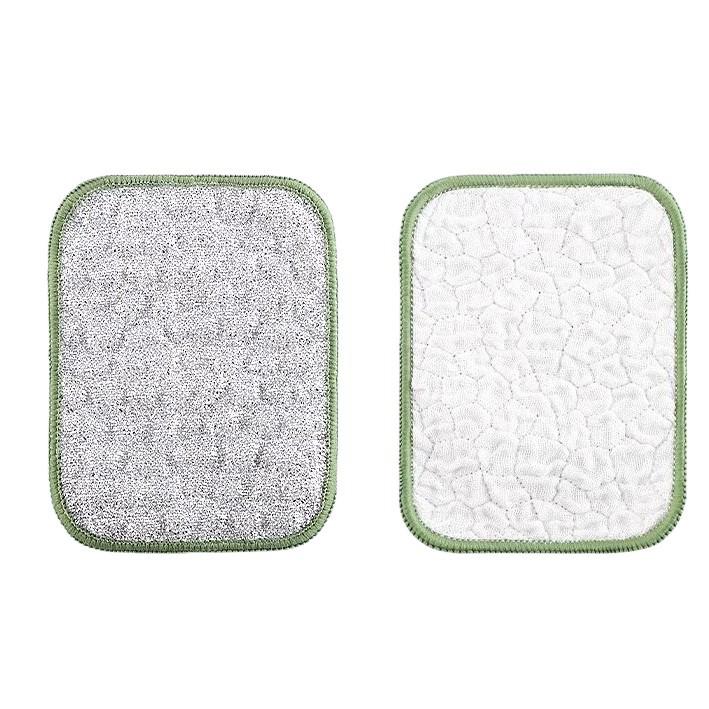 New Arrival: Steel Wire Kitchen Dishcloths - Double Layer, Thickened, Cotton Yarn, Ideal for Dishwashing.