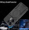 For Oppo Reno13 Pro 5G Magnetic Case Shockproof TPU + PC Phone Back Cover with Kickstand