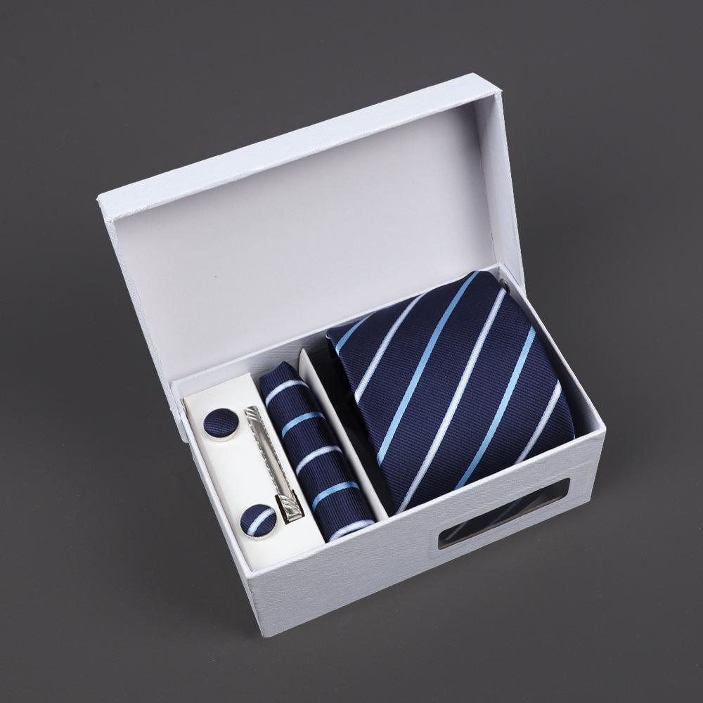 2025 Men'S Tie Premium Gift Box Jacquard Embroidered Tie Tie Logo Making